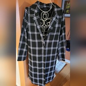 Collared striped jacket